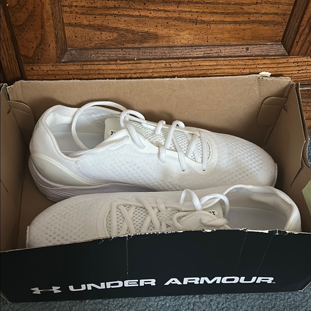 Under Armour All-White Athletic Shoes